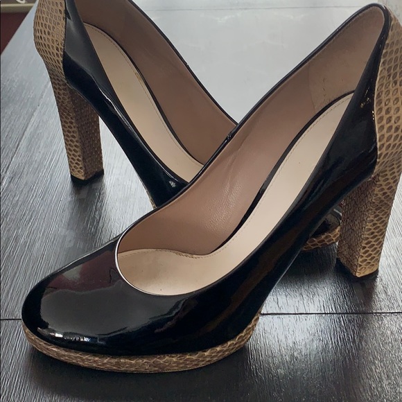 Chloe Shoes - Chloe Snakeskin Platform Pumps